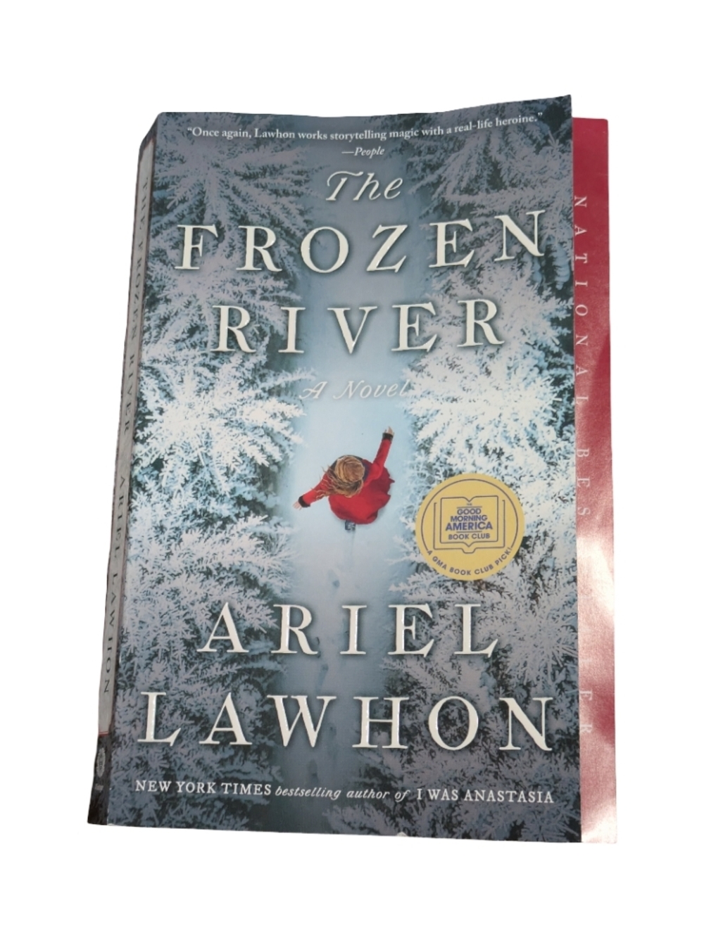The Frozen River by Ariel Lawhon - Blue Cover with Red Accent
